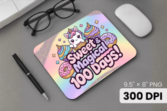 100 days of school Mouse Pad, Teacher PNG Sublimation Design Product Image 1