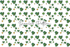 Lucky Hat Clover Seamless Patterns - Leprechaun &amp; Clovers Product Image 6