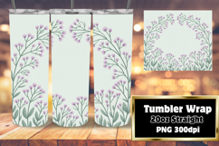 20oz Tumbler Wrap for Unique Style , Flowers Product Image 1