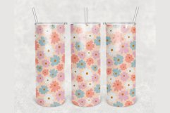 Summer Flowers Wildflowers 20 oz tumbler sublimation design Product Image 1