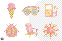 Pastel Hello Summer Elements Clipart Product Image 1