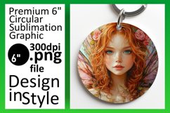 Trendy Circle Design Sublimation PNG , Fairy Product Image 1