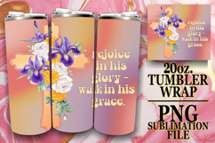 Uplifting spirits 20oz tumbler wrap, Cross Product Image 1