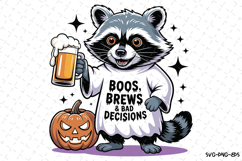 Boos Brews &amp; Bad Decisions Svg | Halloween Svg | Svg Files Product Image 1