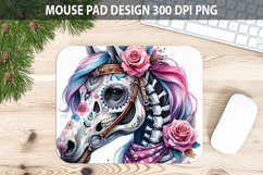 Horse Mouse pad Sublimation - Halloween Animal PNG Design Product Image 1