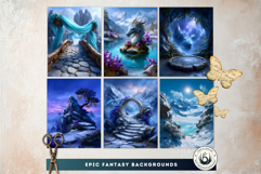 Chinese Fantasy Backdrops for TTRPG and Scrapbooking Product Image 3