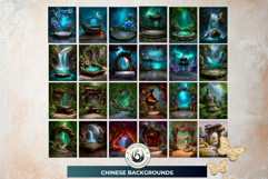 Chinese Fantasy Backdrops for TTRPG and Scrapbooking Product Image 5