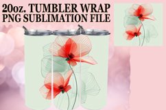 Fresh Floral Sublimation Tumbler Wrap 20oz Enchantment Product Image 1