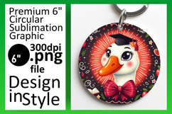 Charming Round Design for Sublimation , Goose Product Image 1