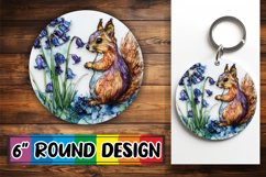 Radiant Round Car Coaster Sublimation, Animals Product Image 1