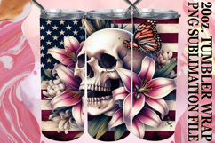 Cozy Dreams 20oz tumbler wrap, Skull USA Product Image 1
