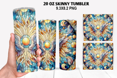 Skinny Tumbler 20oz Wrap Design, Summer Tumble PNG Design Product Image 1