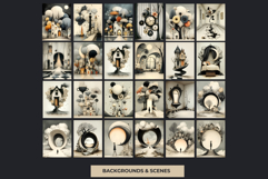 Dark Oniric Dreams Digital Papers for Junk Journal scrapbook Product Image 11