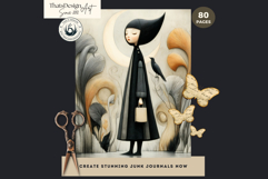 Dark Oniric Dreams Digital Papers for Junk Journal scrapbook Product Image 12