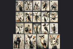 Dark Oniric Dreams Digital Papers for Junk Journal scrapbook Product Image 9