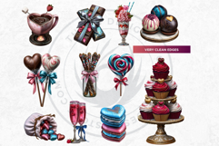 Dreamy Love Assets And Vintage Valentine Graphics Set Product Image 13