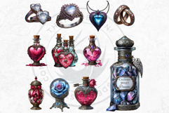 Dreamy Love Assets And Vintage Valentine Graphics Set Product Image 6