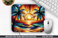 Mouse Pad Sublimation, Summer Mouse Pad PNG Design Product Image 1
