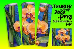 Artistic Oil Flower Tumbler Wrap for Customization Product Image 1