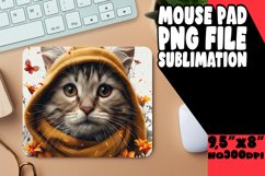 Whimsical Cat Lover&#039;s Amusing Mousepad PNG Product Image 1