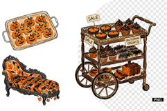 Autumn Tea Party Clipart Product Image 1