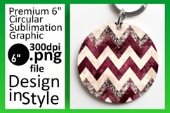 Sparkly Vibrant Stripe Round Design Product Image 1