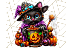 Spooky Café Cuties Halloween PNG Clipart, Holiday Elements Product Image 4