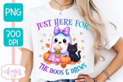 Cute ghost PNG for sublimation | Cute Halloween shirt PNG Product Image 3