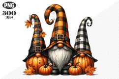 Halloween Gnomes Sublimation - Clipart PNG Design Product Image 1