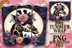 Happy memories 20oz tumbler wrap, Giraffe Product Image 1