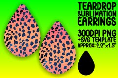 Trendy Glitter Leopard Teardrop Earring Design Product Image 1