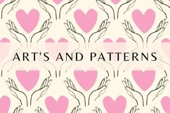 Funky Valentine seamless patterns bundle Product Image 17