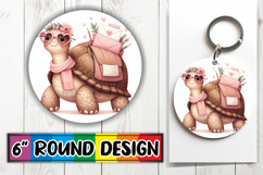 Sublimation Car Coaster Joy, Turtle Product Image 1