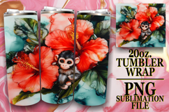Radiant Adventures 20oz tumbler wrap, Animals Product Image 1
