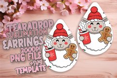 Sleek Teardrop Earrings Design Template , Christmas Product Image 1