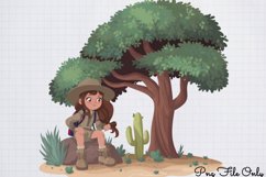 Watercolor Safari Adventure Clipart PNG Product Image 1