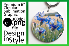 Elegant Round Design for Sublimation , Flowers Product Image 1