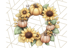 Fall Dinosaur PNG Clipart with Autumn Elements, Cute Dino Product Image 4