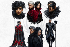 Gothic Roseguard Order Dark Fantasy Knight Floral Graphics Product Image 11