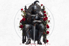 Gothic Roseguard Order Dark Fantasy Knight Floral Graphics Product Image 13