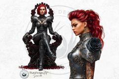 Gothic Roseguard Order Dark Fantasy Knight Floral Graphics Product Image 15