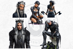 Gothic Roseguard Order Dark Fantasy Knight Floral Graphics Product Image 16