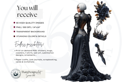 Gothic Roseguard Order Dark Fantasy Knight Floral Graphics Product Image 2