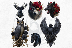 Gothic Roseguard Order Dark Fantasy Knight Floral Graphics Product Image 6