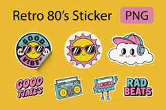 Retro 80's Stickers Product Image 1