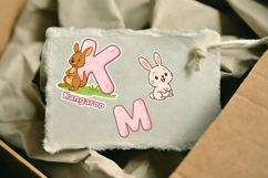 Kawaii Alphabet Stickers Cute Animals Product Image 3
