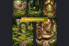 Spring Blossom Gnomes Cliparts and Backgrounds for DIY Product Image 11