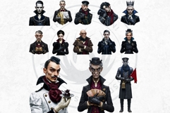 Midnight Rail Society Dark Steampunk Clipart Gothic RPG Product Image 10