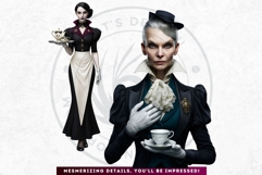 Midnight Rail Society Dark Steampunk Clipart Gothic RPG Product Image 7