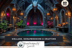 Urban Neon Witch Digital Papers Cyberpunk City Backgrounds Product Image 5